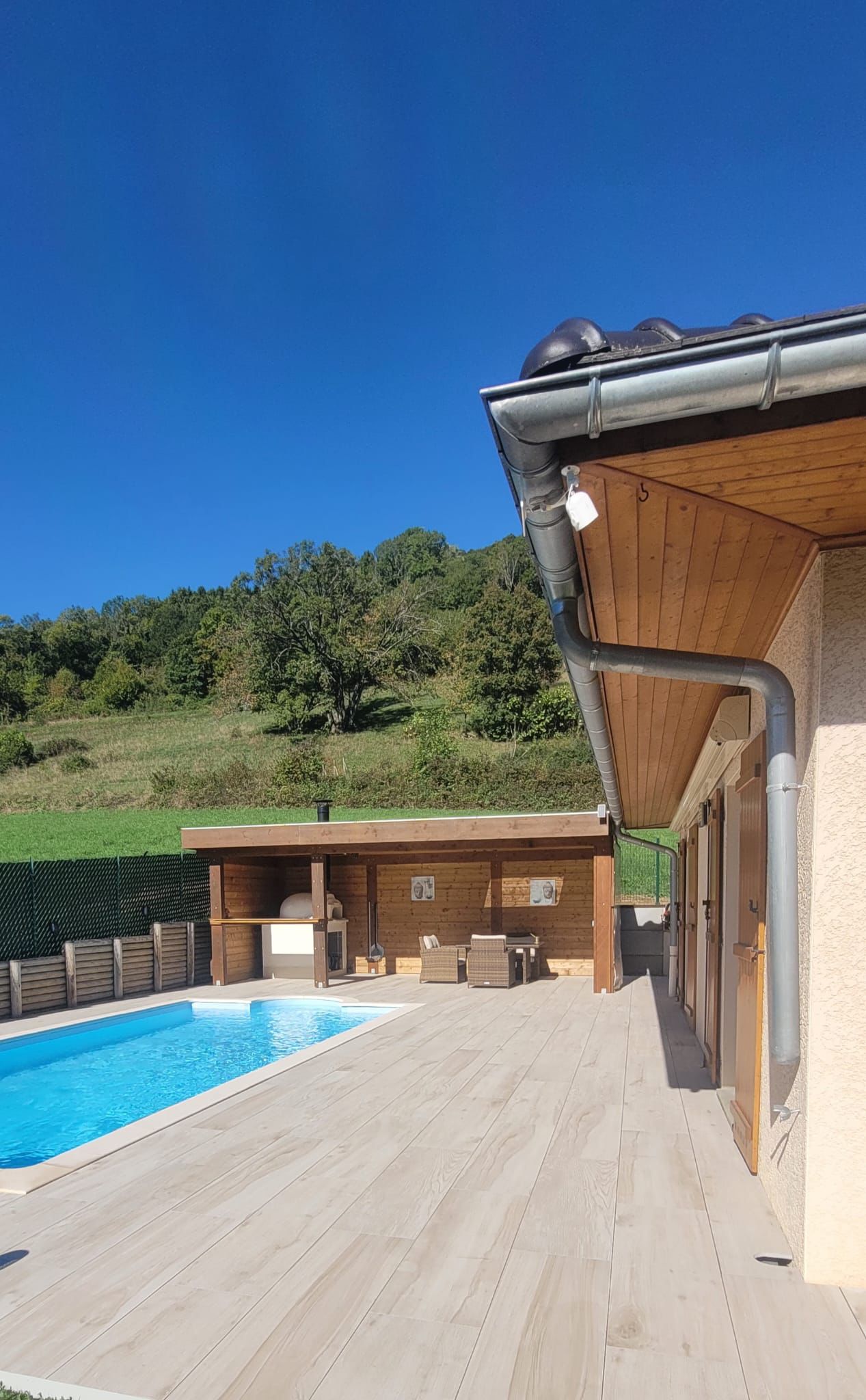 Terrasse grès cérame sur fondations Weasyfix