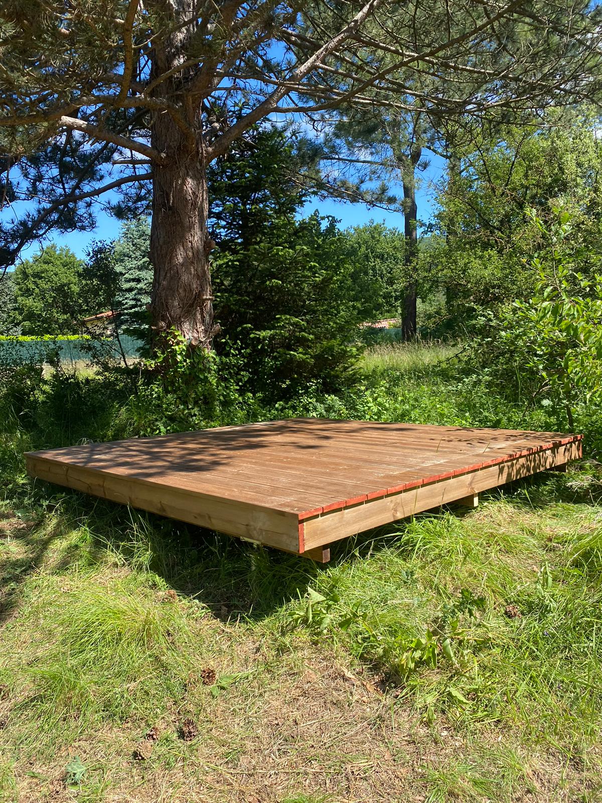 Terrasse bois sur fondations Weasyfix